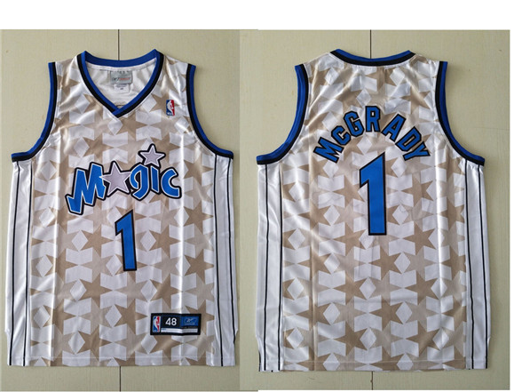 2020 Orlando Magic #1 Tracy McGrady White All-Star Hardwood Classics Soul Swingman Throwback Jersey