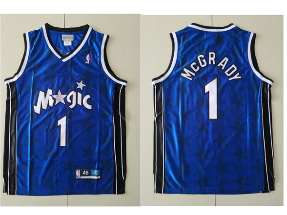 2020 Orlando Magic #1 Tracy McGrady Blue All-Star Hardwood Classics Soul Swingman Throwback Jersey