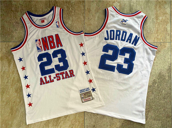2020 NBA 2003 All-Star #23 Michael Jordan White Swingman Throwback Jersey