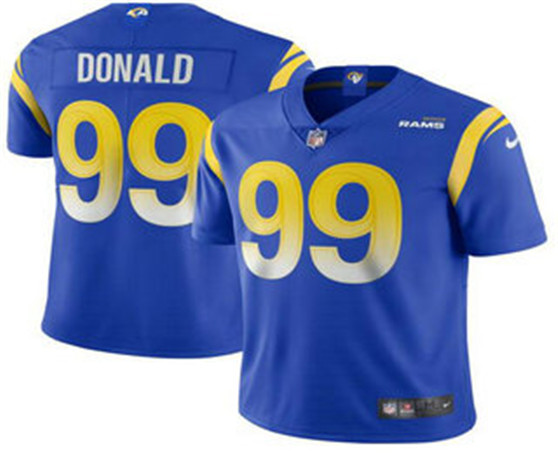 2020 Los Angeles Rams #99 Aaron Donald Royal Blue Vapor Untouchable Stitched NFL Limited Jersey