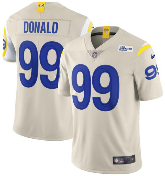 2020 Los Angeles Rams #99 Aaron Donald Bone Vapor Untouchable Limited Jersey