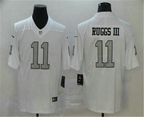 2020 Las Vegas Raiders #11 Henry Ruggs III White Color Rush Stitched NFL Nike Limited Jersey - Click Image to Close