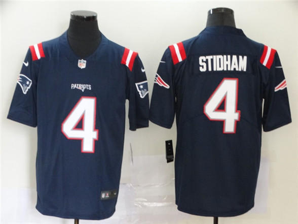 2020 New England Patriots #4 Jarrett Stidham Navy Blue NEW Vapor Untouchable Stitched NFL Nike Limit