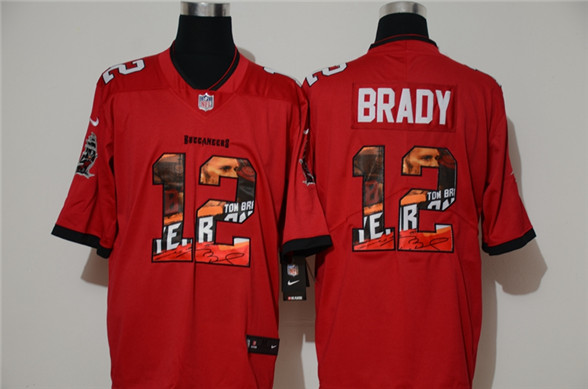 2020 Tampa Bay Buccaneers #12 Tom Brady Red NEW Vapor Untouchable Stitched NFL Nike Limited Fashion