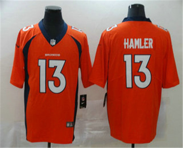 2020 Denver Broncos #13 KJ Hamler Orange 2020 Vapor Untouchable Stitched NFL Limited Jersey