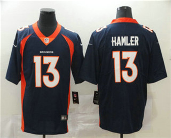 2020 Denver Broncos #13 KJ Hamler Navy Blue 2020 Vapor Untouchable Stitched NFL Limited Jersey