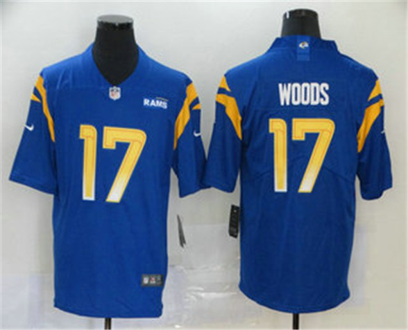 2020 Los Angeles Rams #17 Robert Woods Royal Blue NEW Vapor Untouchable Stitched NFL Nike Limited Je