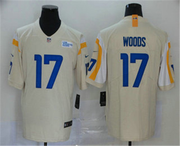 2020 Los Angeles Rams #17 Robert Woods Cream NEW Vapor Untouchable Stitched NFL Nike Limited Jersey