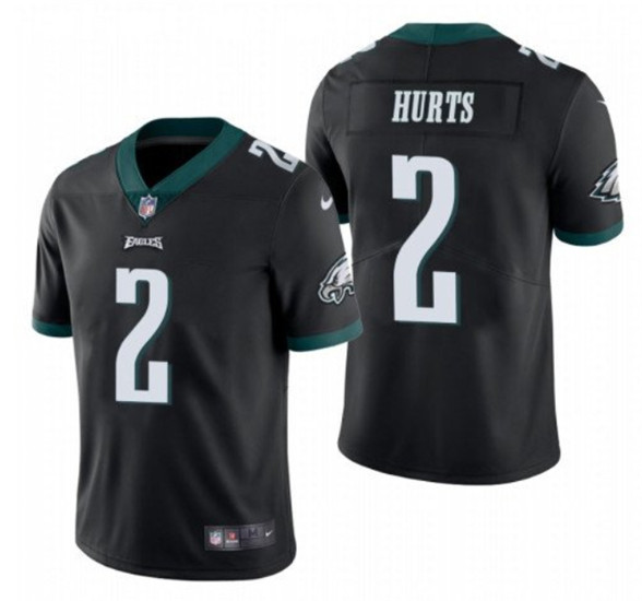 2020 Eagles #2 Jalen Hurts Black 2020 NFL Draft First Round Pick Vapor Untouchable Limited Jersey