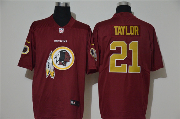 2020 Washington Redskins #21 Sean Taylor Red Big Logo Vapor Untouchable Stitched NFL Nike Fashion Li