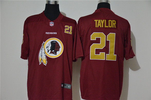 2020 Washington Redskins #21 Sean Taylor Red Big Logo Name Vapor Untouchable Stitched NFL Nike Fashi