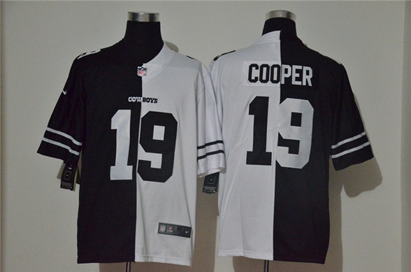 2020 Dallas Cowboys #19 Amari Cooper Black White Peaceful Coexisting Vapor Untouchable Stitched NFL