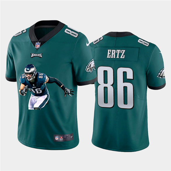 2020 Philadelphia Eagles #86 Zach Ertz Midnight Green Player Portrait Edition Vapor Untouchable Stit