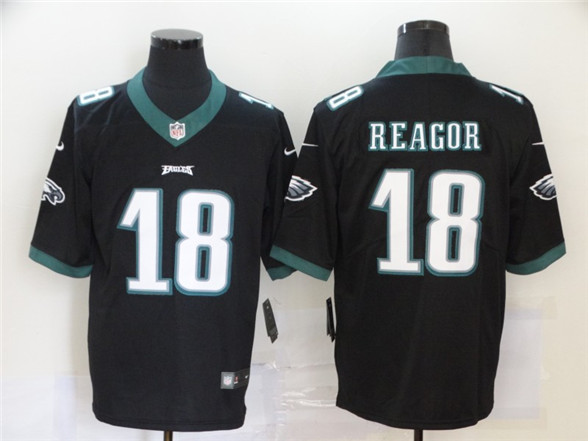 2020 Philadelphia Eagles #18 Jalen Reagor Black Vapor Untouchable Stitched NFL Nike Limited Jersey