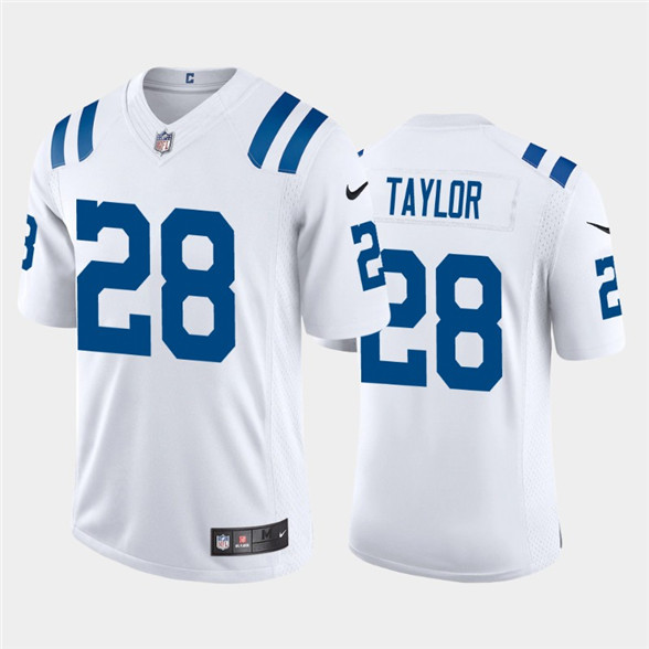 2020 Indianapolis Colts #28 Jonathan Taylor NFL Draft Vapor Limited White Nike Jersey