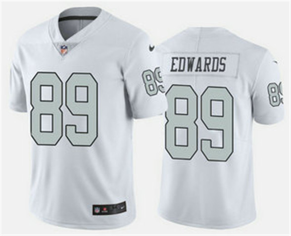 2020 Las Vegas Raiders #89 Bryan Edwards White Color Rush Stitched NFL Nike Limited Jersey