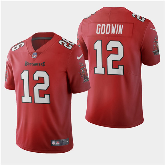 2020 Tampa Bay Buccaneers #12 Chris Godwin Red Men's Nike Vapor Limited NFL Jersey