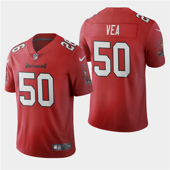 2020 Tampa Bay Buccaneers #50 Vita Vea Red Men's Nike Vapor Limited NFL Jersey