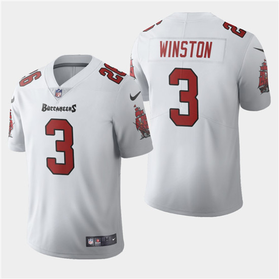 2020 Tampa Bay Buccaneers #3 Jameis Winston White Men's Nike Vapor Limited NFL Jersey