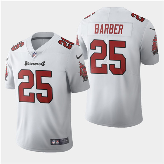 2020 Tampa Bay Buccaneers #25 Peyton Barber White Men's Nike Vapor Limited NFL Jersey