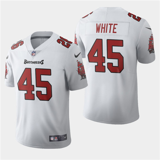 2020 Tampa Bay Buccaneers #45 Devin White White Men's Nike Vapor Limited NFL Jersey