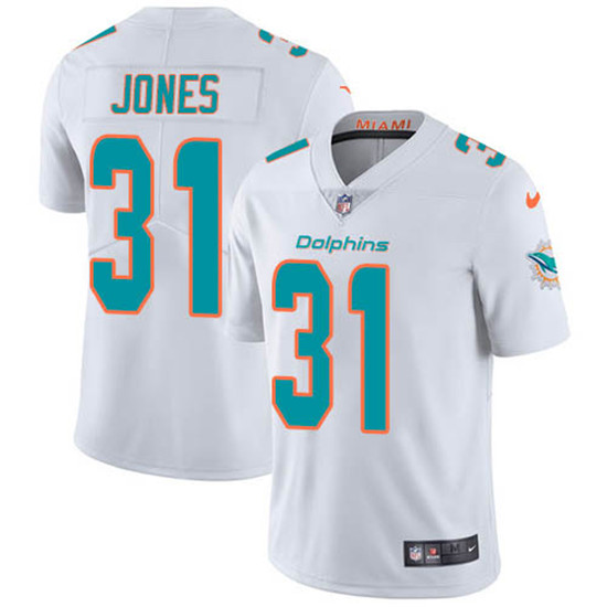 2020 Nike Dolphins #31 Byron Jones White Men's Stitched NFL Vapor Untouchable Limited Jersey