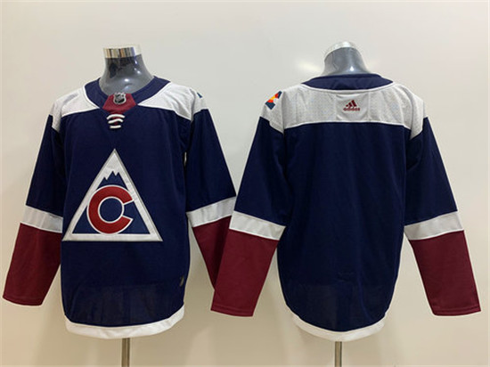 2020 Men's Colorado Avalanche Blank Navy Alternate Adidas Jersey