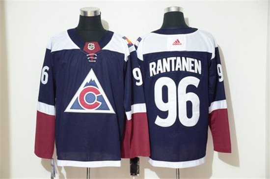 2020 Men's Colorado Avalanche 96 Mikko Rantanen Navy Adidas Jersey