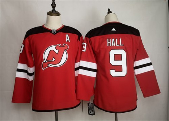 2020 Men's New Jersey Devils 9 Taylor Hall Red Women Adidas Jersey