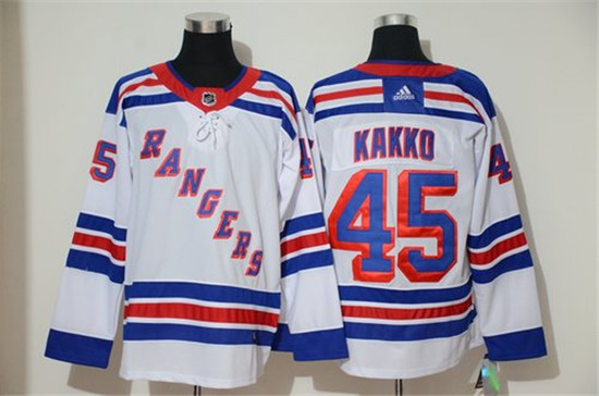 2020 Men's New York Rangers 45 Kaapo Kakko White Adidas Jersey