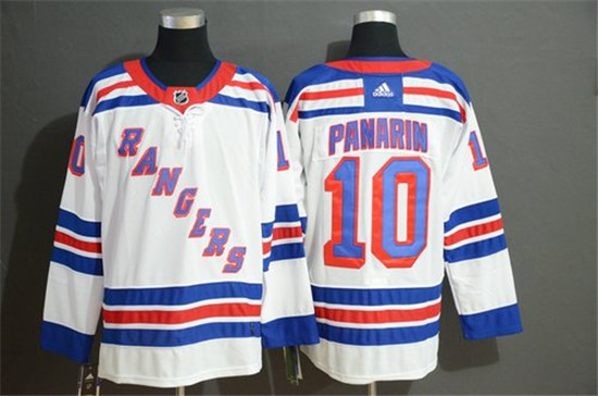 2020 Men's New York Rangers 10 Artemi Panarin White Adidas Jersey