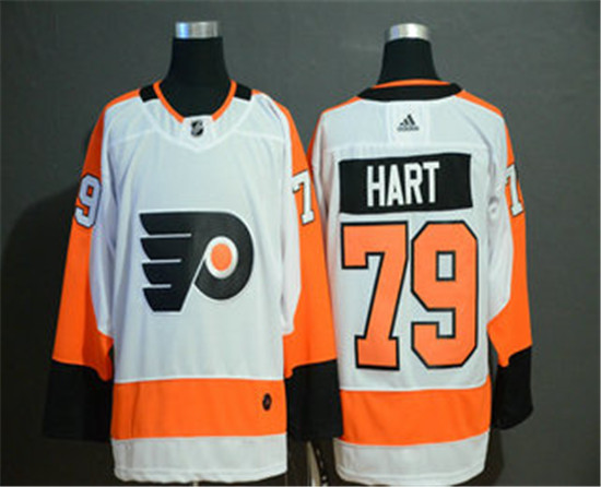 2020 Men's Philadelphia Flyers #79 Carter Hart White Adidas Stitched NHL Jersey