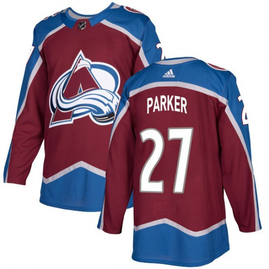 2020 Men's Colorado Avalanche #27 Scott Parker Adidas Authentic Burgundy Home Jersey