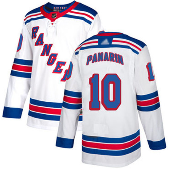 2020 Rangers #10 Artemi Panarin White Road Authentic Stitched Hockey Jersey
