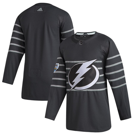 2020 Men's Tampa Bay Lightning Blank Gray NHL All-Star Game Adidas Jersey