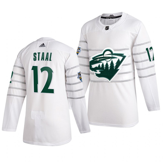 2020 Men's Minnesota Wild #12 Eric Staal White NHL All-Star Game Adidas Jersey
