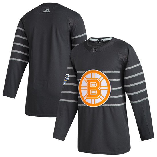 2020 Men's Boston Bruins Blank Gray NHL All-Star Game Adidas Jersey