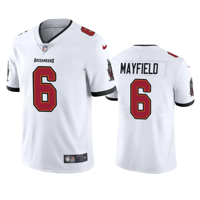 Men's Tampa Bay Buccaneers #6 Baker Mayfield White Vapor Untouchable Limited Stitched Jersey