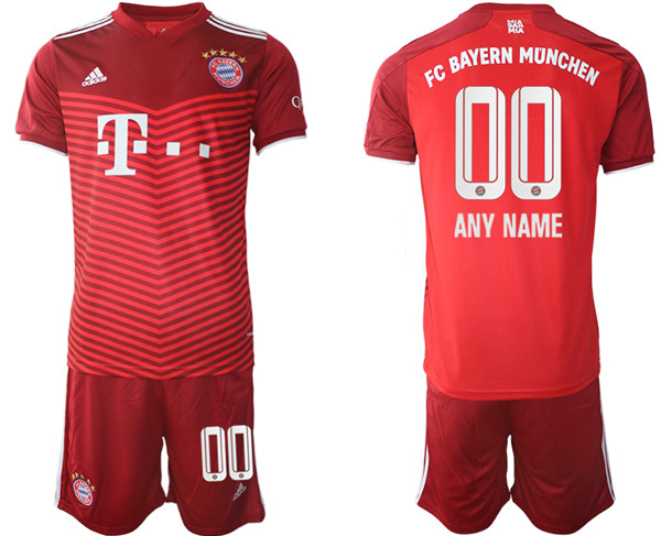 Men's FC Bayern Munchen Custom Jersey With Shorts2