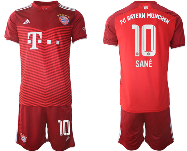 Men's FC Bayern Munchen #10 Leroy San