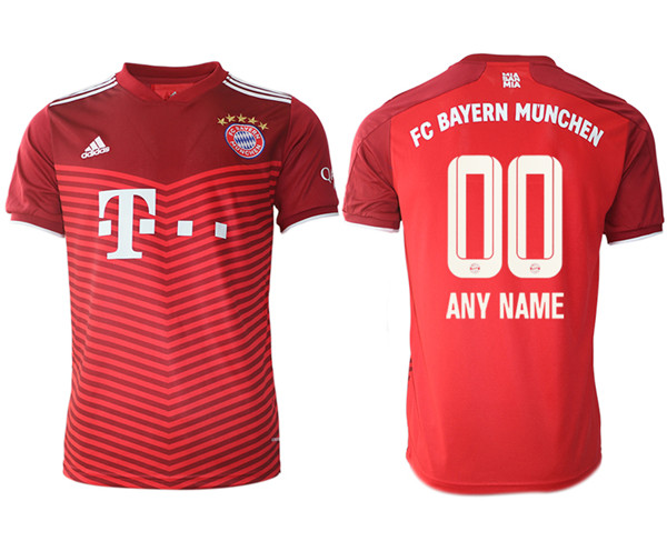 Men's FC Bayern Munchen Custom Red Home Jersey
