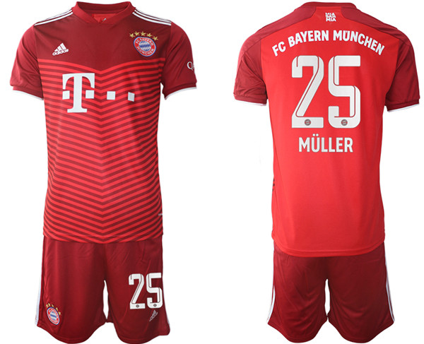 Men's FC Bayern Munchen #25 Thomas M