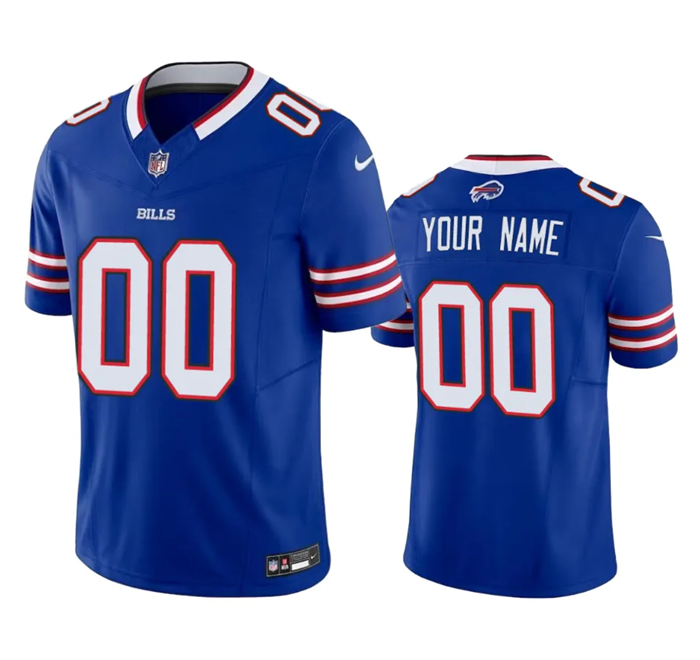 Men's Buffalo Bills Active Player Custom Blue 2023 F.U.S.E. Vapor Untouchable Limited Stitched Jerse