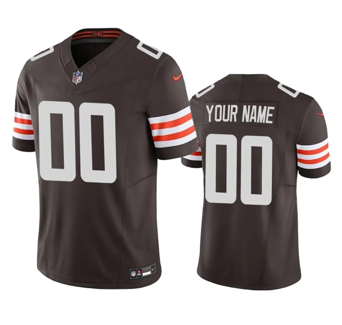 Men's Cleveland Browns Active Player Custom Brown 2023 F.U.S.E. Vapor Untouchable Limited Stitched J