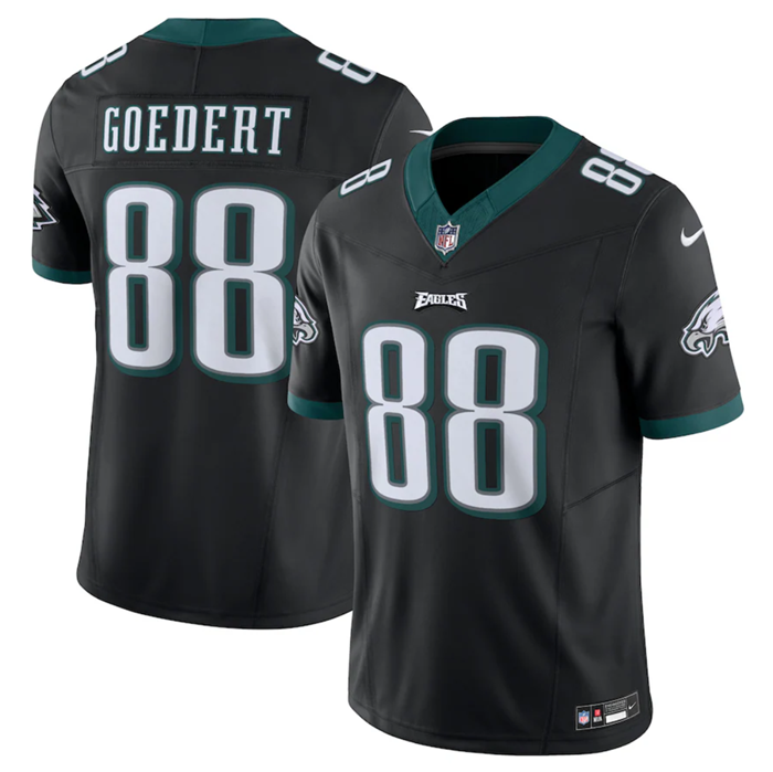 Men's Philadelphia Eagles #88 Dallas Goedert Black 2023 F.U.S.E. Vapor Untouchable Limited Stitched