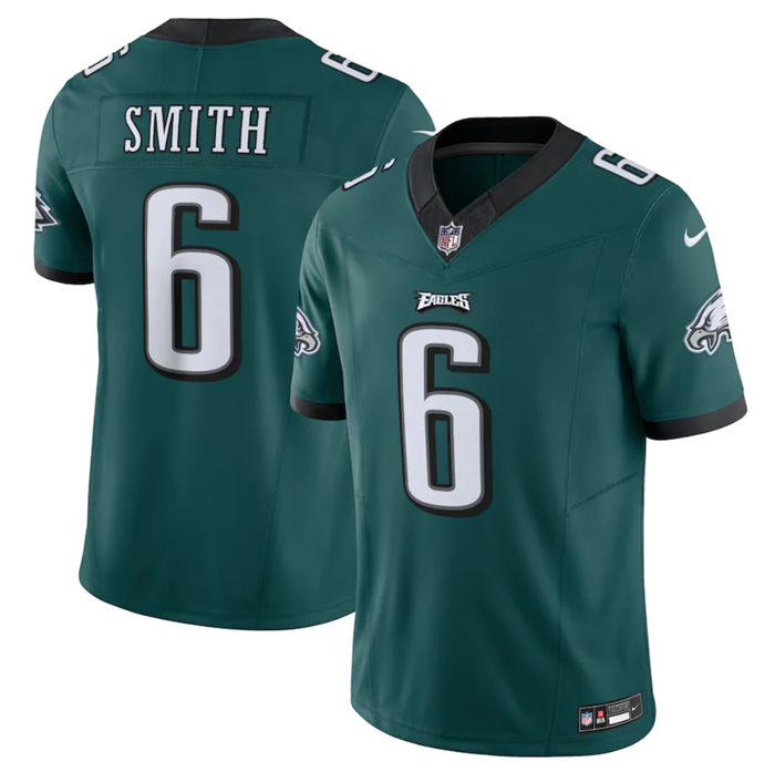 Men's Philadelphia Eagles #6 DeVonta Smith Green 2023 F.U.S.E. Vapor Untouchable Limited Stitched Fo