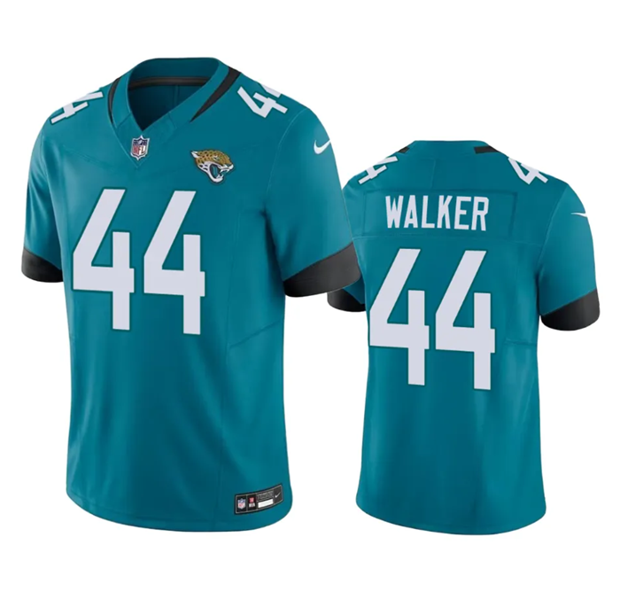 Men's Jacksonville Jaguars #44 Travon Walker Teal 2023 F.U.S.E Vapor Untouchable Limited Stitched Je