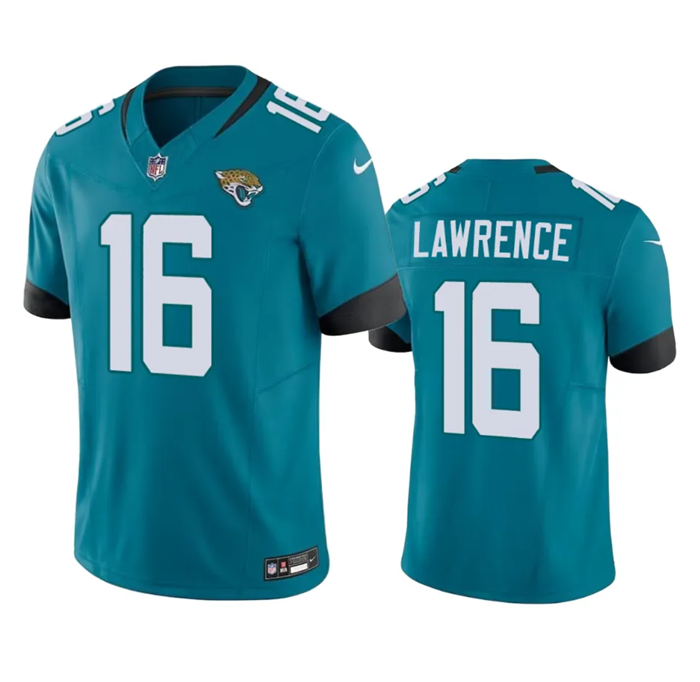 Men's Jacksonville Jaguars #16 Trevor Lawrence Teal 2023 F.U.S.E Vapor Untouchable Limited Stitched