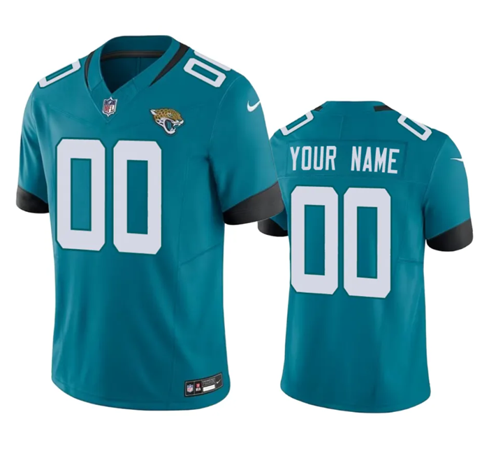 Men's Jacksonville Jaguars Active Player Custom Teal 2023 F.U.S.E Vapor Untouchable Limited Stitched