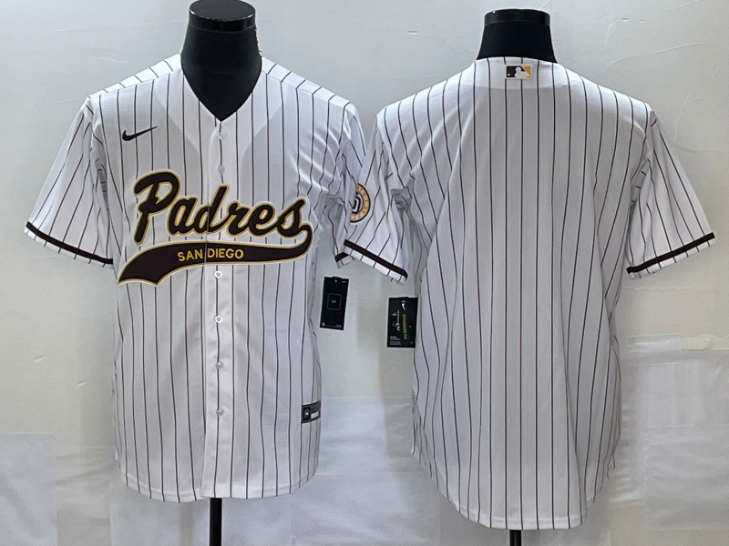 Men's San Diego Padres Blank White Cool Base With Patch Stitched Baseball Jersey Men's San Diego Padres Blank White Cool Base With Patch Stitched Baseball Jersey